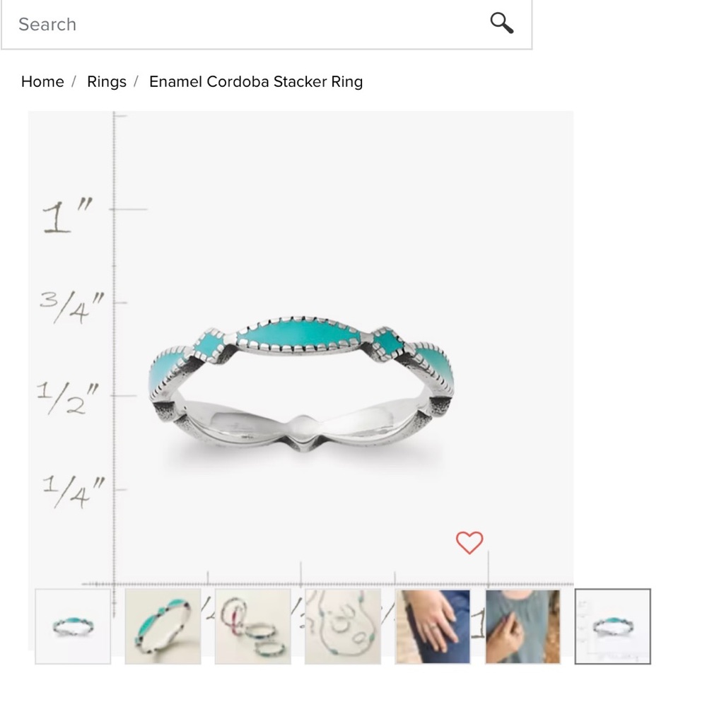 JAMES AVERY Enamel Cordoba Stacker Ring